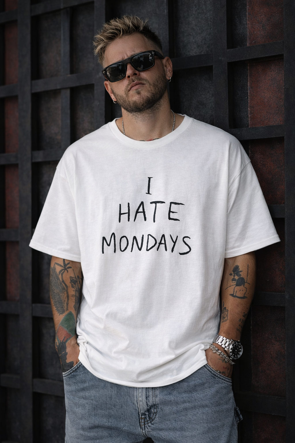 I HATE MONDAYS - Anti-Hate Statement Unisex T-Shirt (IH8 Brand)