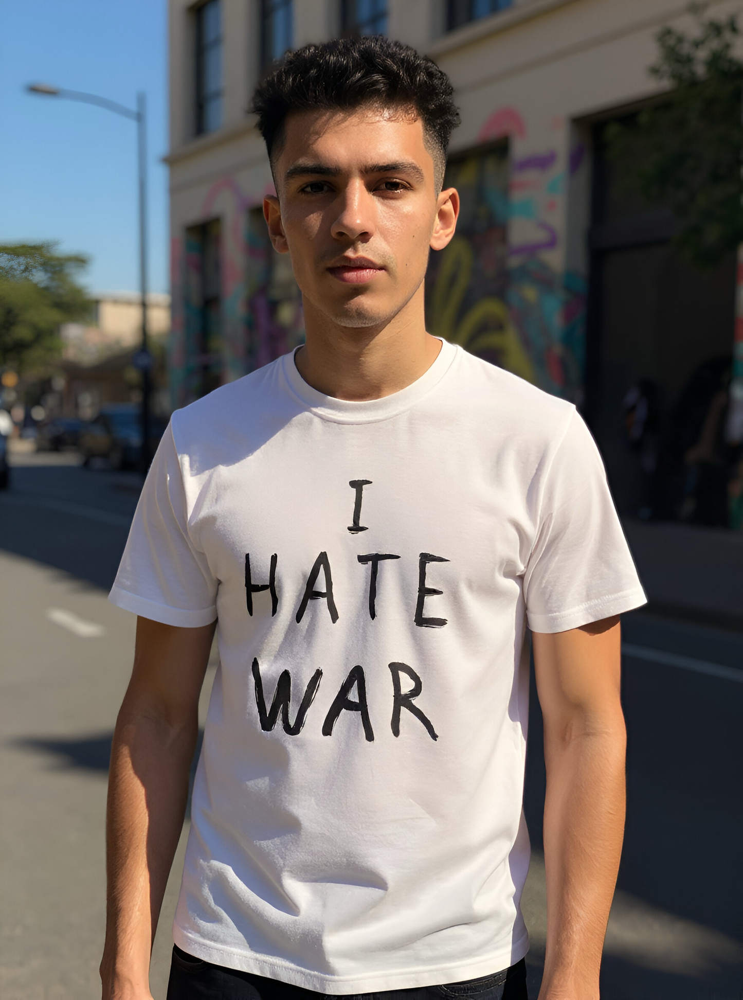 I HATE WAR — Anti-Hate Statement Unisex T-Shirt (IH8 Brand)