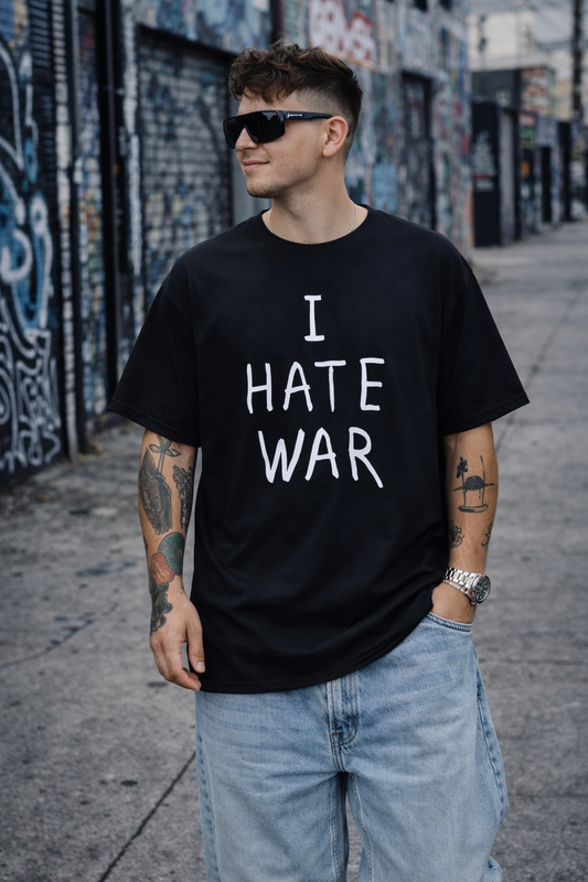 I HATE WAR — Anti-Hate Statement Unisex T-Shirt (IH8 Brand)